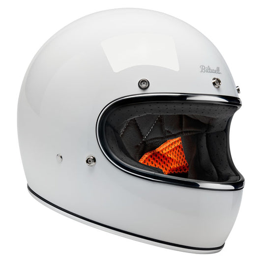 Biltwell Gringo Helmet - Gloss White - Helmets Full Face at Pedro’s Parts