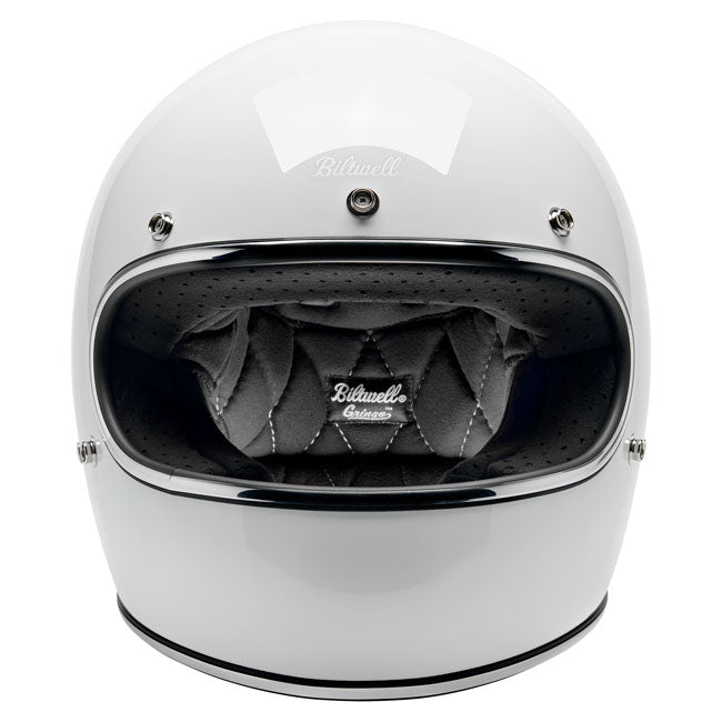 Biltwell Gringo Helmet - Gloss White - Helmets Full Face at Pedro’s Parts
