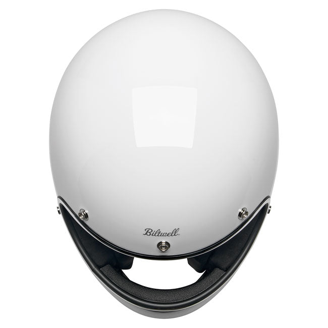 Biltwell Gringo Helmet - Gloss White - Helmets Full Face at Pedro’s Parts