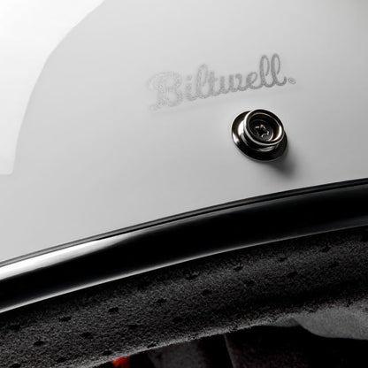 Biltwell Gringo Helmet - Gloss White - Helmets Full Face at Pedro’s Parts