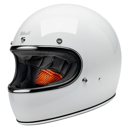 Biltwell Gringo Helmet - Gloss White - Helmets Full Face at Pedro’s Parts
