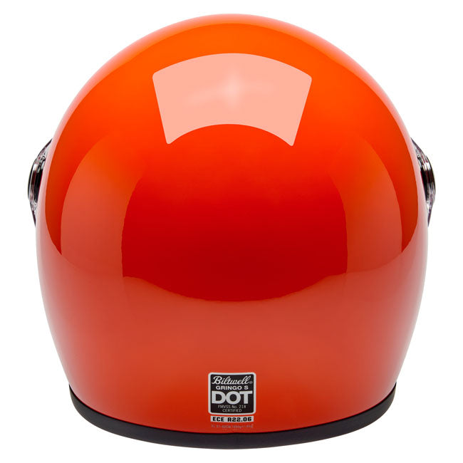 Biltwell Gringo S Helmet gloss hazard orange - Helmets Full Face at Pedro’s Parts