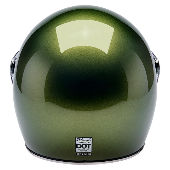Biltwell Gringo S Helmet metallic dart green - Helmets Full Face at Pedro’s Parts