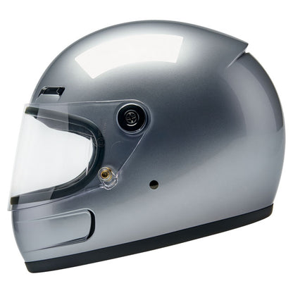 Biltwell Gringo SV Helmet gloss silver - Helmets Full Face at Pedro’s Parts