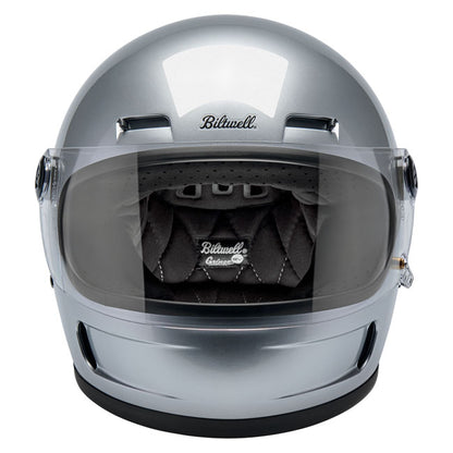 Biltwell Gringo SV Helmet gloss silver - Helmets Full Face at Pedro’s Parts