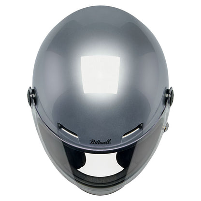 Biltwell Gringo SV Helmet gloss silver - Helmets Full Face at Pedro’s Parts