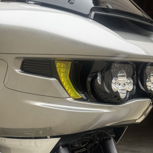 Custom Dynamics Turn Signal LED Vent Inserts - Front - Black