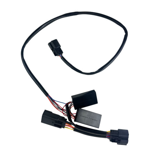 Custom Dynamics Quick Disconnect ext. harness for Tour Pak - Custom Dynamics hand deflectors at Pedro's Parts