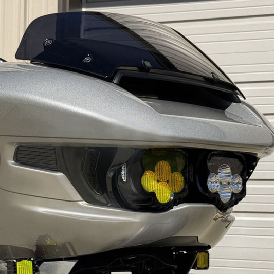 Custom Dynamics Shark Demon LED headlamp kit. White/yellow - Custom Dynamics lamp units at Pedro's Parts