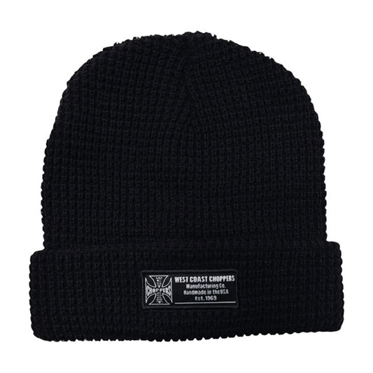 WCC Waffle Cuff Beanie Black