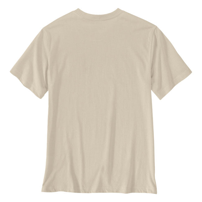 Carhartt Irvine Layered Logo T-Shirt Oat Milk - Carhartt product image 2