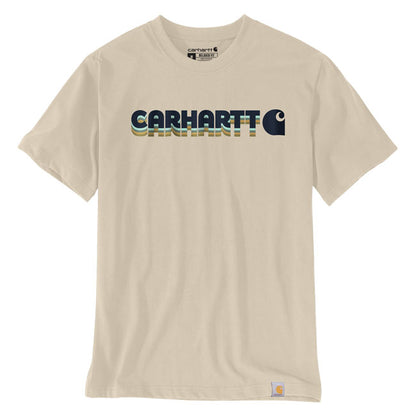 Carhartt Irvine Layered Logo T-Shirt Oat Milk - Carhartt product image