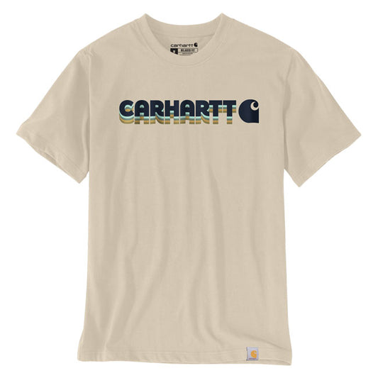 Carhartt Irvine Layered Logo T-Shirt Oat Milk - Carhartt product image