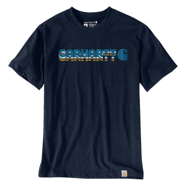 Carhartt Irvine Layered Logo T-Shirt Navy - Carhartt product image
