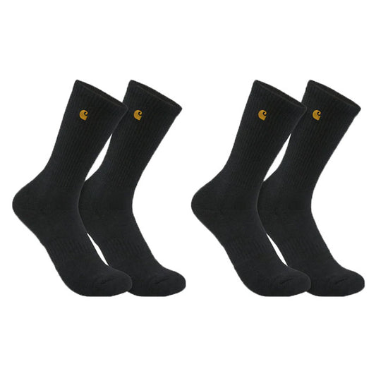 Carhartt Force Midweight Crew Socks 2 Pack Black - Carhartt product image
