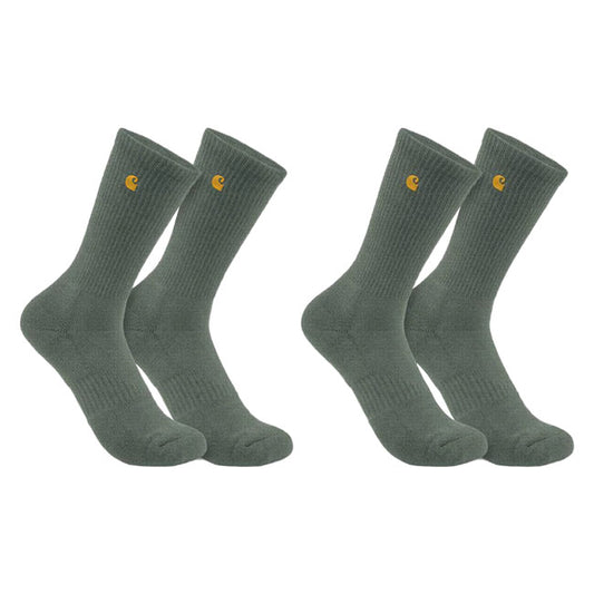Carhartt Force Midweight Crew Socks 2 Pack Green - Carhartt product image