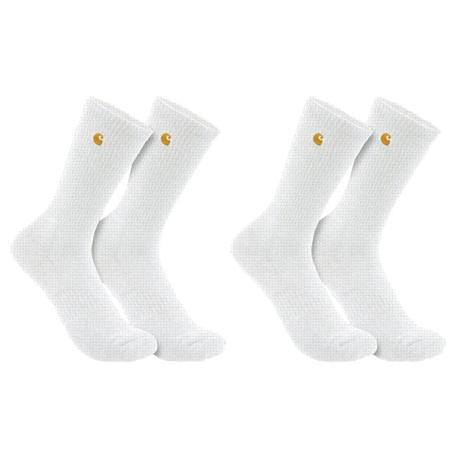 Carhartt Force Midweight Crew Socks 2 Pack White - Carhartt product image