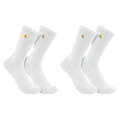 Carhartt Force Midweight Crew Socks 2 Pack White - Carhartt product image