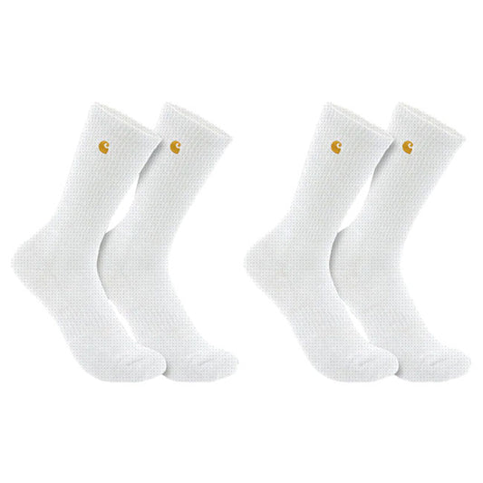 Carhartt Force Midweight Crew Socks 2 Pack White - Carhartt product image