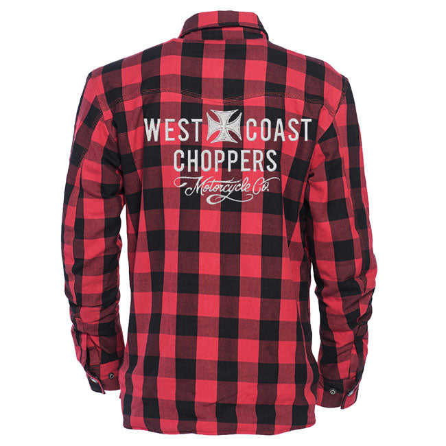WCC Motorcycle Co. Riding Shirt Red/black