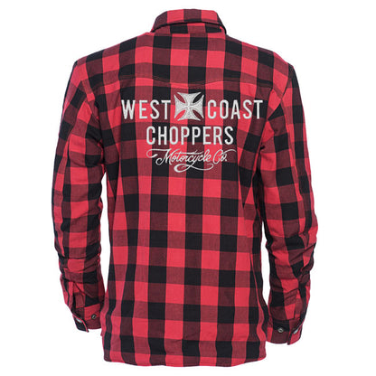 WCC Motorcycle Co. Riding Shirt Red/black