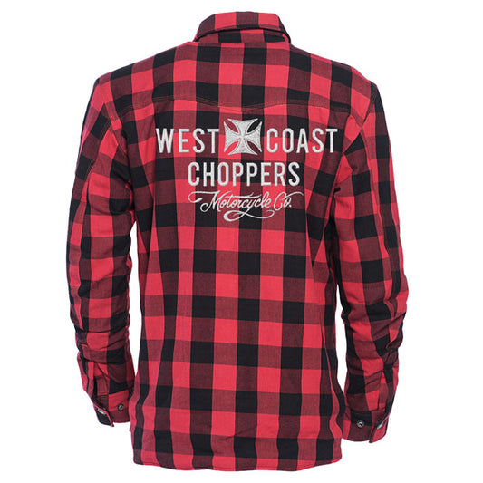 WCC Motorcycle Co. Riding Shirt Red/black