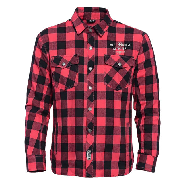 WCC Motorcycle Co. Riding Shirt Red/black