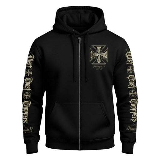 WCC Gangscript Zip Hoodie Black