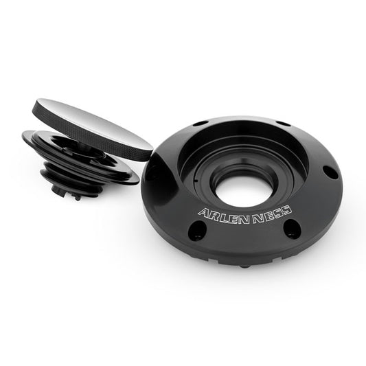 Arlen Ness, Pop-Up Gas Cap Black for 24+ Touring, Black