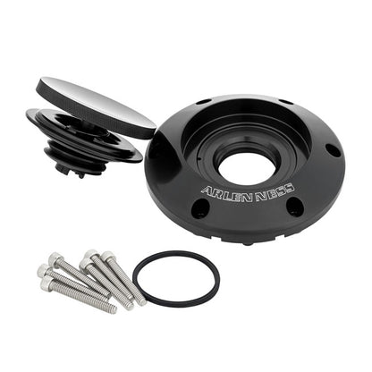 Arlen Ness, Pop-Up Gas Cap Black for 24+ Touring, Black
