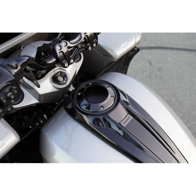 Arlen Ness, Pop-Up Gas Cap Black for 24+ Touring, Black