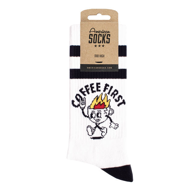 American Socks Coffee First Mid High socks - product image