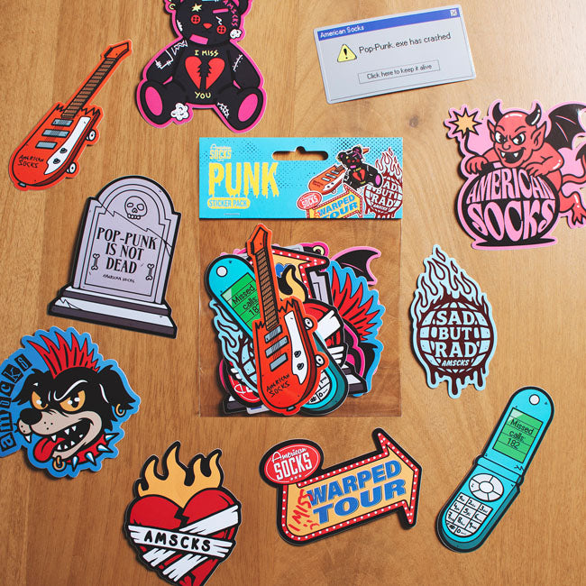 American Socks Pop-Punk Sticker Pack - product image 3