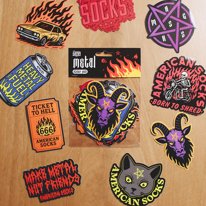 American Socks Metal Sticker Pack - product image 3
