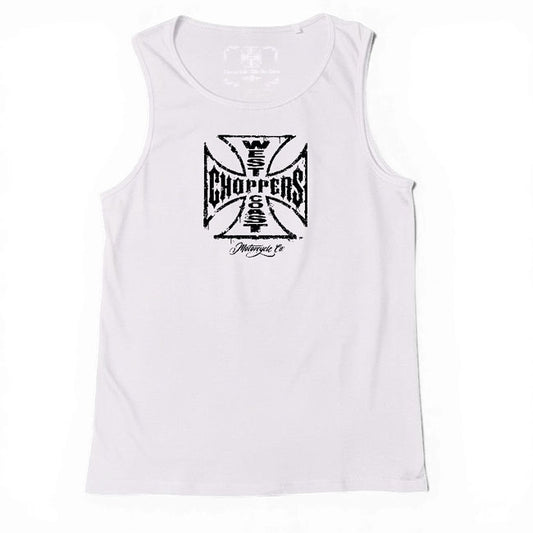 WCC Worn Cross Tanktop White