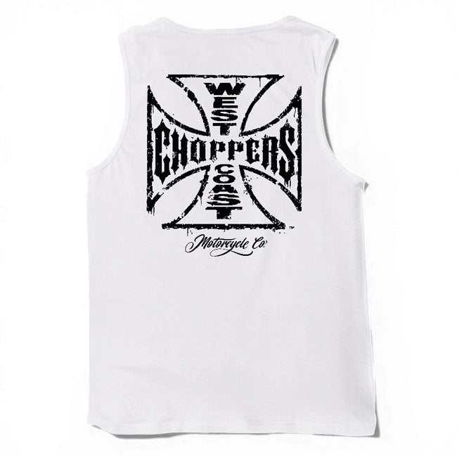 WCC Worn Cross Tanktop White