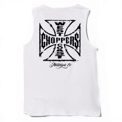 WCC Worn Cross Tanktop White