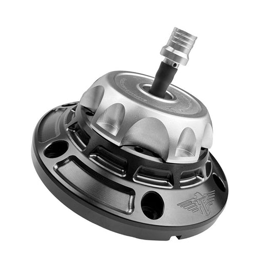 HeinzBikes, 'Performance' Vented Gas Cap Set. Black/Silver