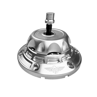 HeinzBikes, 'Performance' Vented Gas Cap Set. Silver/Silver