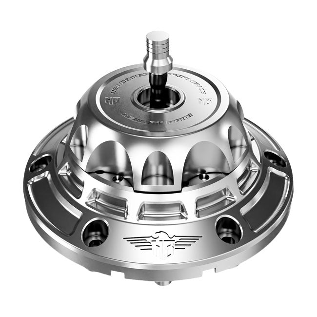 HeinzBikes, 'Performance' Vented Gas Cap Set. Silver/Silver