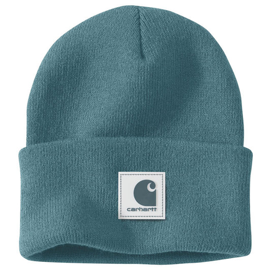 Carhartt Rubber Patch Watch Cap Beanie Harbor Teal