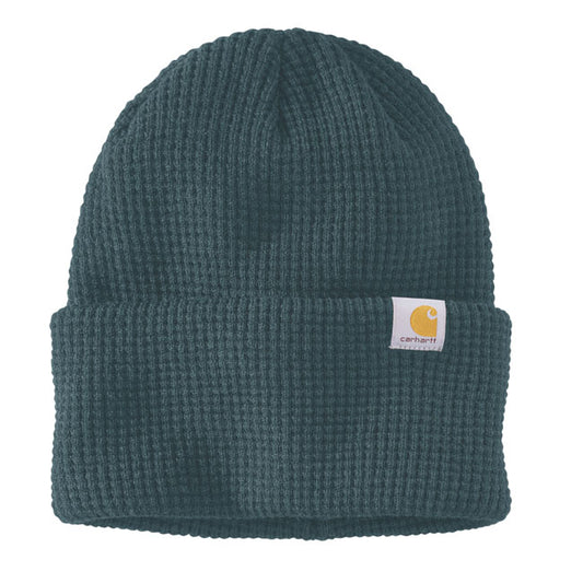 Carhartt Waffle Cuffed Beanie Dark Harbor Teal