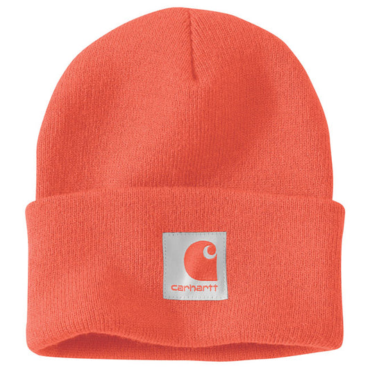 Carhartt Satin Lined Cuffed Beanie Power Orange