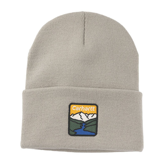 Carhartt River Cuffed Beanie Gray Dunes