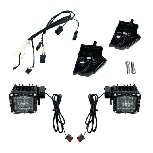 Custom Dynamics, Shark Demon LED Turn Signal Front. White