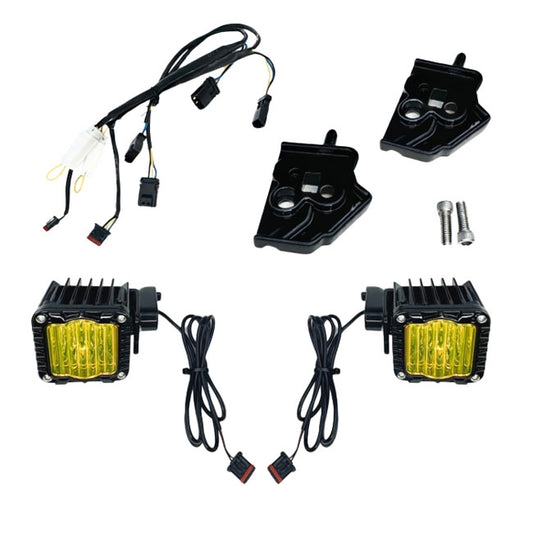 Custom Dynamics, Shark Demon LED Turn Signal Front. Yellow