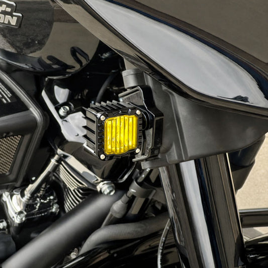 Custom Dynamics, Shark Demon LED Turn Signal Front. Yellow