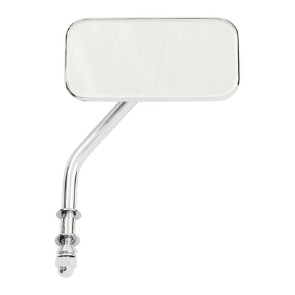Small Rectangular Mirror. Short Stem, Chrome