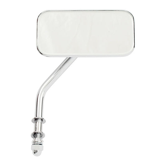 Small Rectangular Mirror. Short Stem, Chrome
