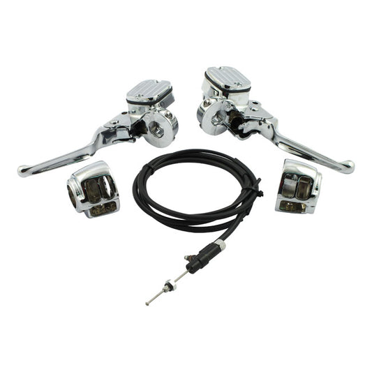 Handlebar Control Hydr. Clutch Conversion Kit. Chrome